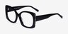 Prawl Black AcetateEyeglass Frames from EyeBuyDirect, Angle View