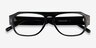 Tempo Green Striped AcetateEyeglass Frames from EyeBuyDirect, Closed View