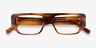 Ersa Brown Striped AcetateEyeglass Frames from EyeBuyDirect, Closed View