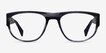 Greg Blue Striped AcetateEyeglass Frames from EyeBuyDirect, Front View