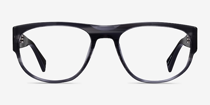Greg Blue Striped Acetate Eyeglass Frames