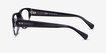 Greg Blue Striped AcetateEyeglass Frames from EyeBuyDirect, Side View