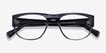 Greg Blue Striped AcetateEyeglass Frames from EyeBuyDirect, Closed View