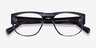 Greg Blue Striped AcetateEyeglass Frames from EyeBuyDirect, Closed View