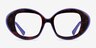 Troupe Tortoise Purple AcétateMontures de lunettes de vue d'EyeBuyDirect, Vue de Face