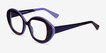 Troupe Tortoise Purple AcetateEyeglass Frames from EyeBuyDirect, Angle View
