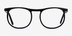 Regent Black AcetateEyeglass Frames from EyeBuyDirect, Front View