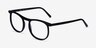 Regent Black AcetateEyeglass Frames from EyeBuyDirect, Angle View