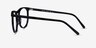 Regent Black AcetateEyeglass Frames from EyeBuyDirect, Side View