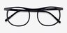 Regent Black AcetateEyeglass Frames from EyeBuyDirect, Closed View
