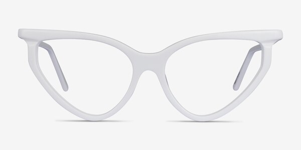 Siamese Blanche Acétate Montures de lunettes de vue