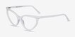 Siamese White AcetateEyeglass Frames from EyeBuyDirect, Angle View