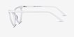 Siamese White AcetateEyeglass Frames from EyeBuyDirect, Side View