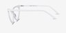 Siamese White AcetateEyeglass Frames from EyeBuyDirect, Side View