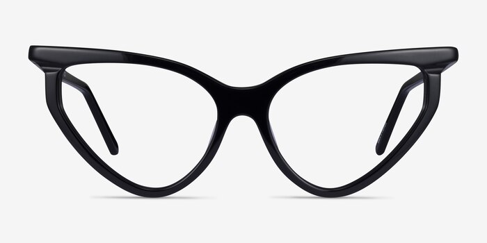 Siamese Black Acetate Eyeglass Frames from EyeBuyDirect