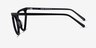 Siamese Black AcetateEyeglass Frames from EyeBuyDirect, Side View
