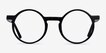 Script Black AcetateEyeglass Frames from EyeBuyDirect, Front View