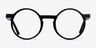 Script Black AcetateEyeglass Frames from EyeBuyDirect, Front View