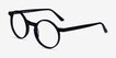 Script Black AcetateEyeglass Frames from EyeBuyDirect, Angle View