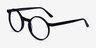 Script Black AcetateEyeglass Frames from EyeBuyDirect, Angle View