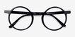 Script Black AcetateEyeglass Frames from EyeBuyDirect, Closed View
