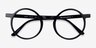 Script Black AcetateEyeglass Frames from EyeBuyDirect, Closed View