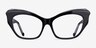 Role Black AcetateEyeglass Frames from EyeBuyDirect, Front View