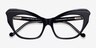 Role Black AcetateEyeglass Frames from EyeBuyDirect, Closed View