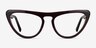Korat Burgundy AcetateEyeglass Frames from EyeBuyDirect, Front View