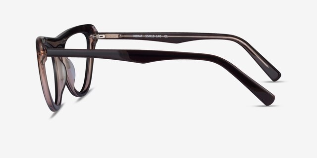 Korat Burgundy AcetateEyeglass Frames from EyeBuyDirect, Side View