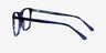 Amra Blue Striped AcetateEyeglass Frames from EyeBuyDirect, Side View