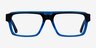 Sid Black Clear Blue AcetateEyeglass Frames from EyeBuyDirect, Front View