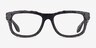 Novelty Black PlasticEyeglass Frames from EyeBuyDirect, Front View