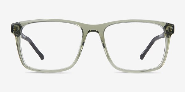 Bet Rectangle Clear Olive Glasses For Men Eyebuydirect