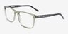 Bet Clear Olive AcetateEyeglass Frames from EyeBuyDirect, Angle View