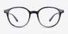 Endorphin Black PlasticEyeglass Frames from EyeBuyDirect, Front View