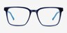 Mod Clear Blue AcetateEyeglass Frames from EyeBuyDirect, Front View