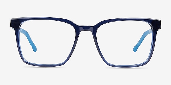 Mod Clear Blue Acetate Eyeglass Frames