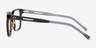 Mod Tortoise Gray AcetateEyeglass Frames from EyeBuyDirect, Side View