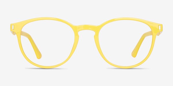 Boss Yellow Plastic Eyeglass Frames
