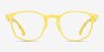 Boss Yellow PlasticEyeglass Frames from EyeBuyDirect, Front View
