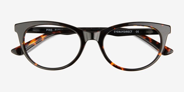 Ping Tortoise AcetateEyeglass Frames from EyeBuyDirect, Closed View