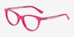 Ping Pink AcetateEyeglass Frames from EyeBuyDirect, Angle View