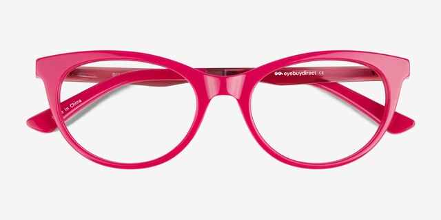 Ping Pink AcetateEyeglass Frames from EyeBuyDirect, Closed View