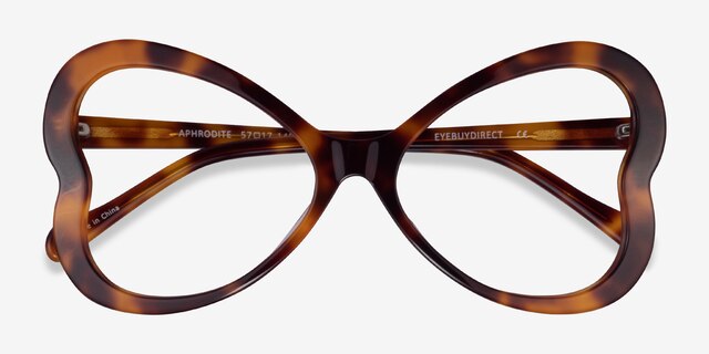 Aphrodite Tortoise AcetateEyeglass Frames from EyeBuyDirect, Closed View