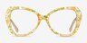 Superbloom Yellow Floral AcetateEyeglass Frames from EyeBuyDirect, Front View