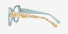 Superbloom Light Green Floral AcetateEyeglass Frames from EyeBuyDirect, Side View