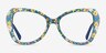 Superbloom Blue Floral AcetateEyeglass Frames from EyeBuyDirect, Front View