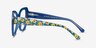 Superbloom Blue Floral AcetateEyeglass Frames from EyeBuyDirect, Side View