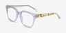 Snapdragon Clear Floral AcétateMontures de lunettes de vue d'EyeBuyDirect, Vue d'Angle